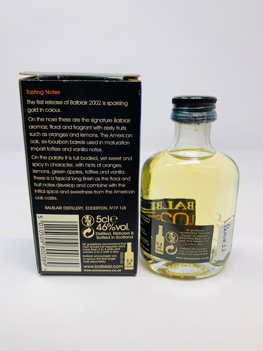 BALBLAIR VINTAGE 2002 MINIATURE
