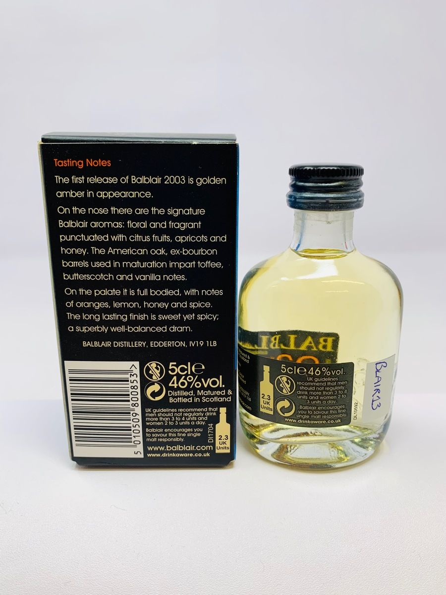 BALBLAIR VINTAGE 2003 MINIATURE