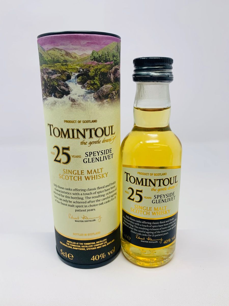 TOMINTOUL 25 YEAR OLD MINIATURE 