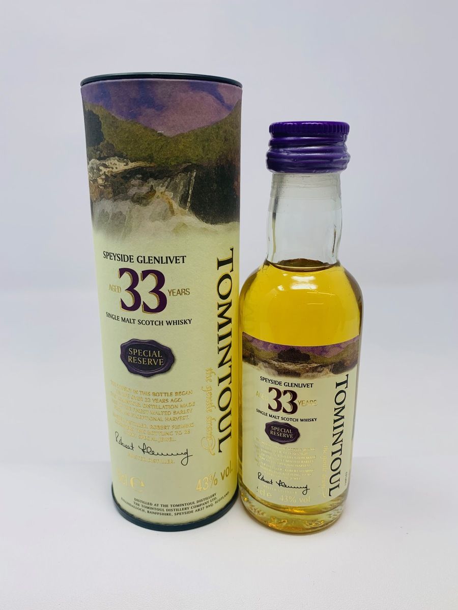 TOMINTOUL 33 YEAR OLD MINIATURE 