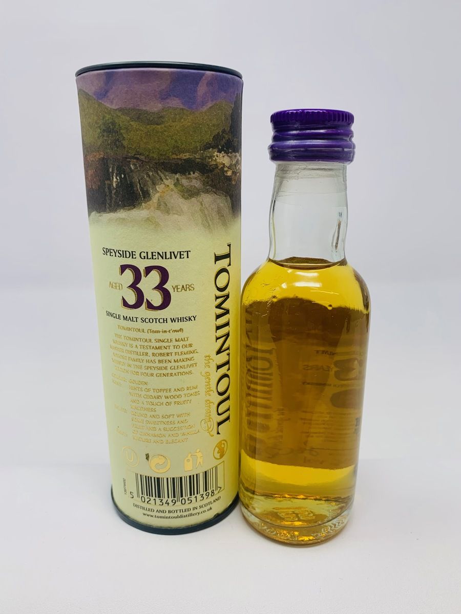 TOMINTOUL 33 YEAR OLD MINIATURE 