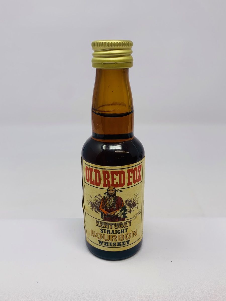 OLD RED FOX 8 YEAR OLD 4CL BOURBON MINIATURE