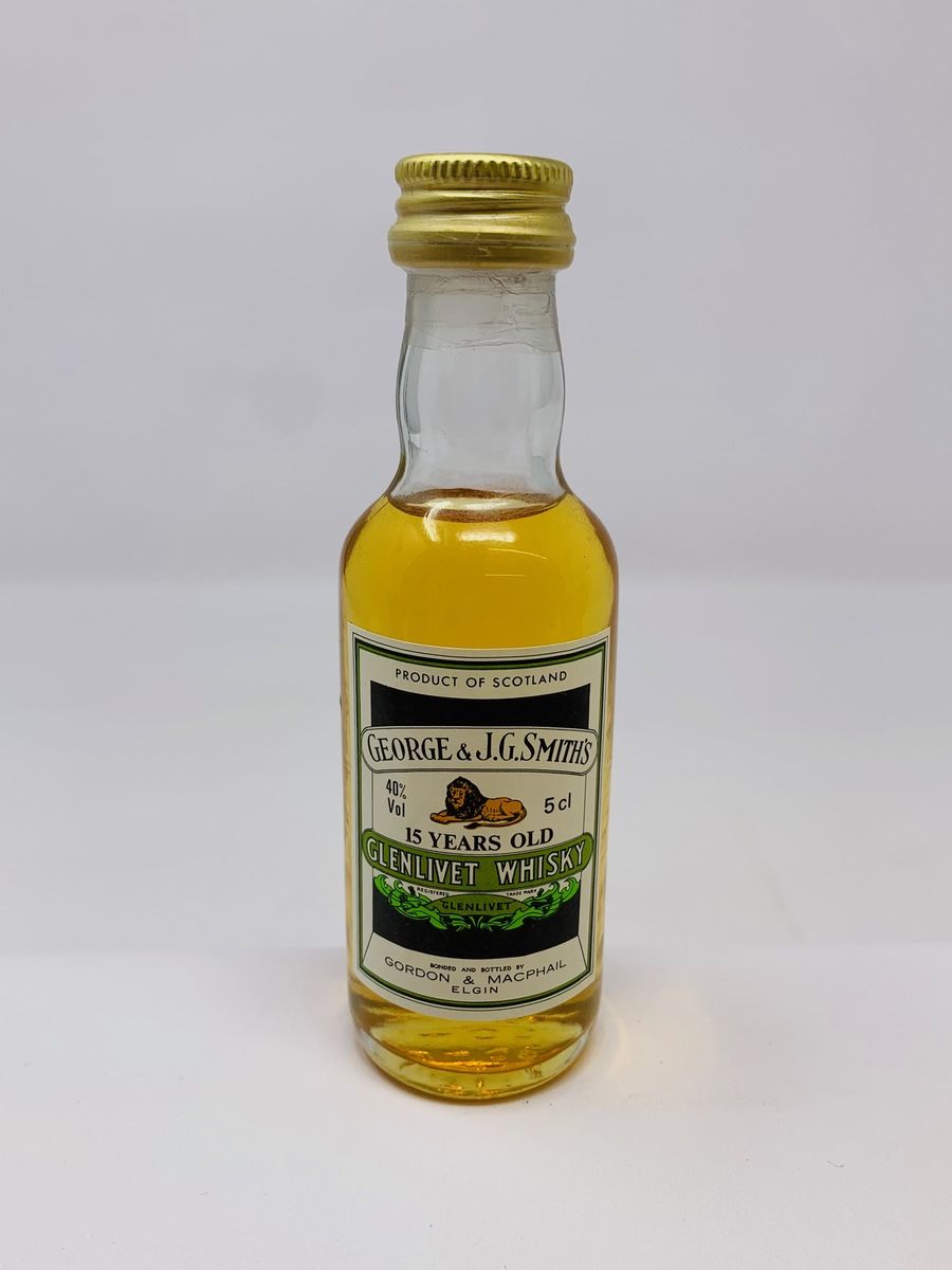 GLENLIVET 15 YEAR OLD GEORGE & J.G SMITHS MINIATURE