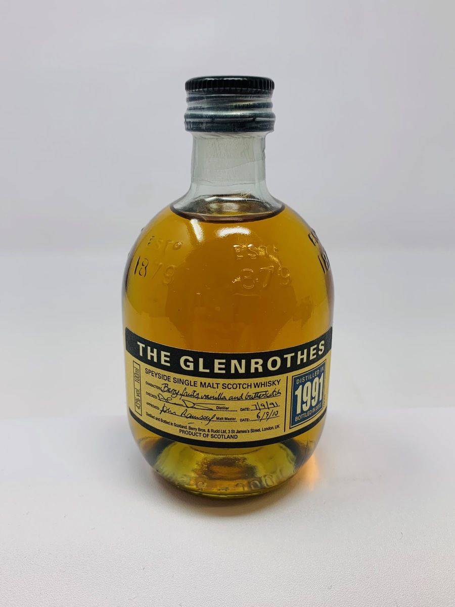 GLENROTHES VINTAGE 1991 - 10CL MINIATURE