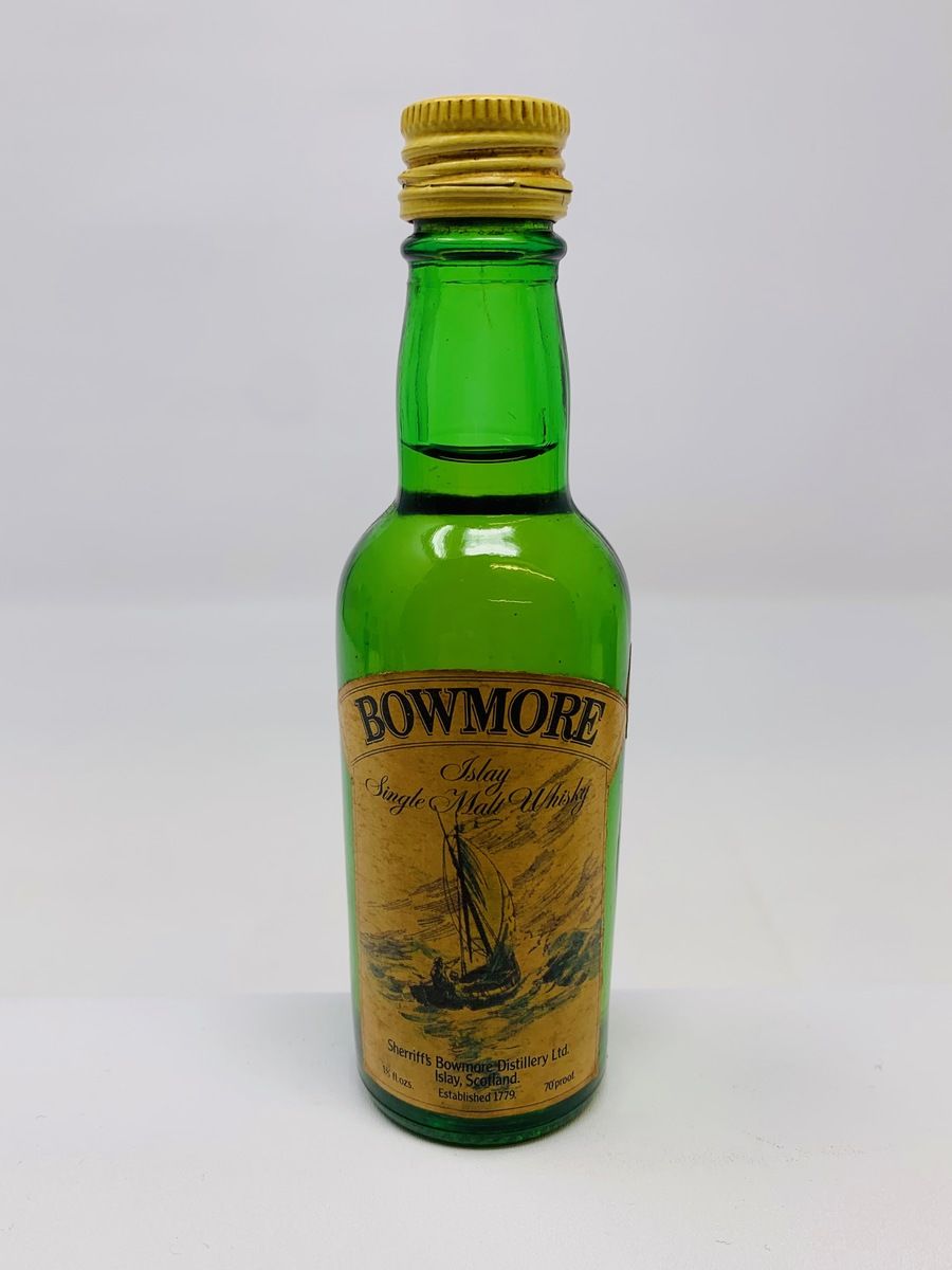 BOWMORE SHERRIFF'S 1970'S MINIATURE 1 2/3 FL.OZS