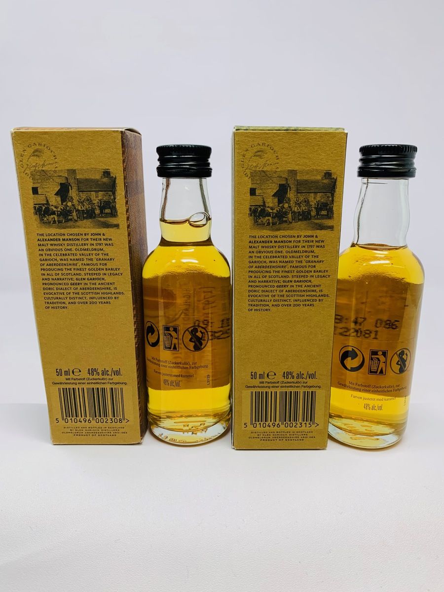 GLEN GARIOCH FOUNDERS RESERVE & 12 YEAR OLD MINIATURES