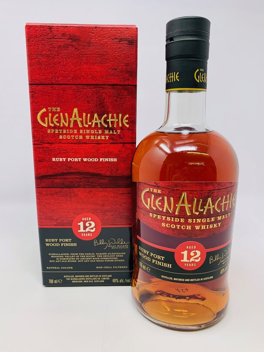 GLENALLACHIE 12 YEAR OLD - RUBY PORT WOOD FINISH