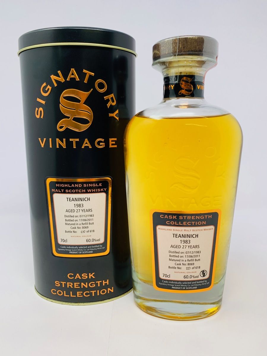 TEANINICH 27 YEAR OLD - CASK STRENGTH COLLECTION - SIGNATORY VINTAGE 