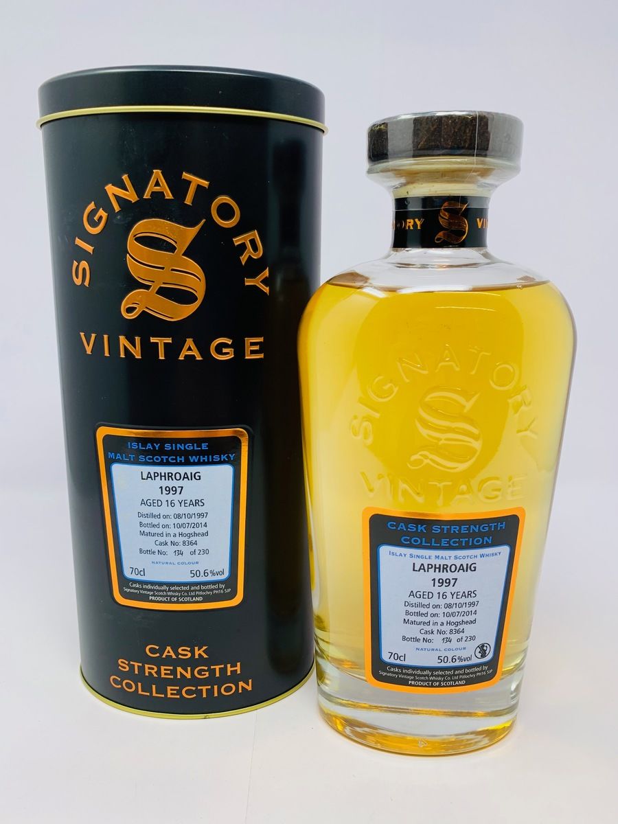 LAPHROAIG 16 YEAR OLD - CASK STRENGTH COLLECTION - SIGNATORY VINTAGE