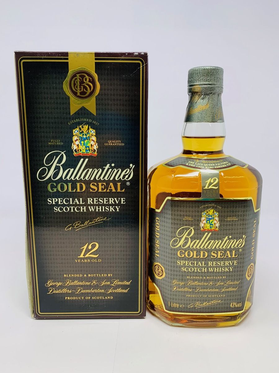 BALLANTINES 12 YEAR OLD GOLD SEAL 1 LITRE