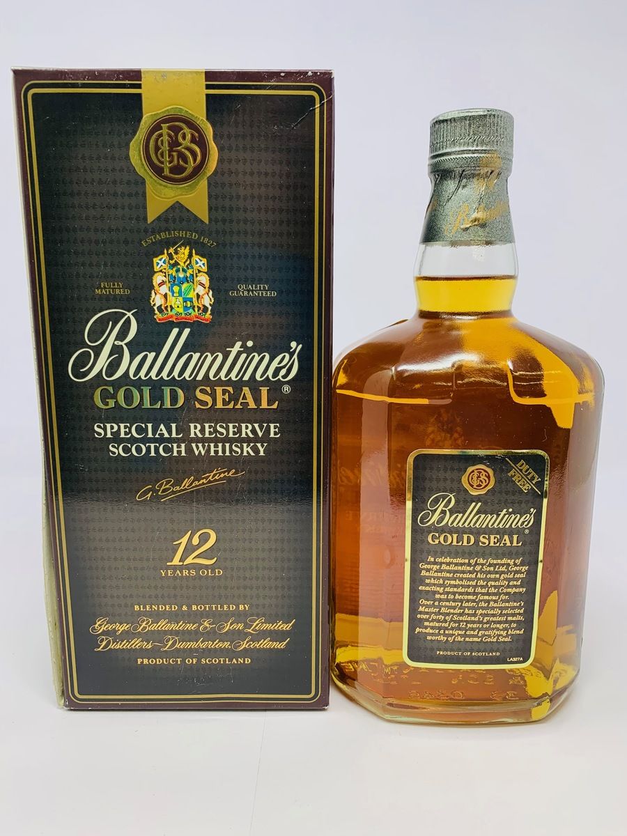 BALLANTINES 12 YEAR OLD GOLD SEAL 1 LITRE