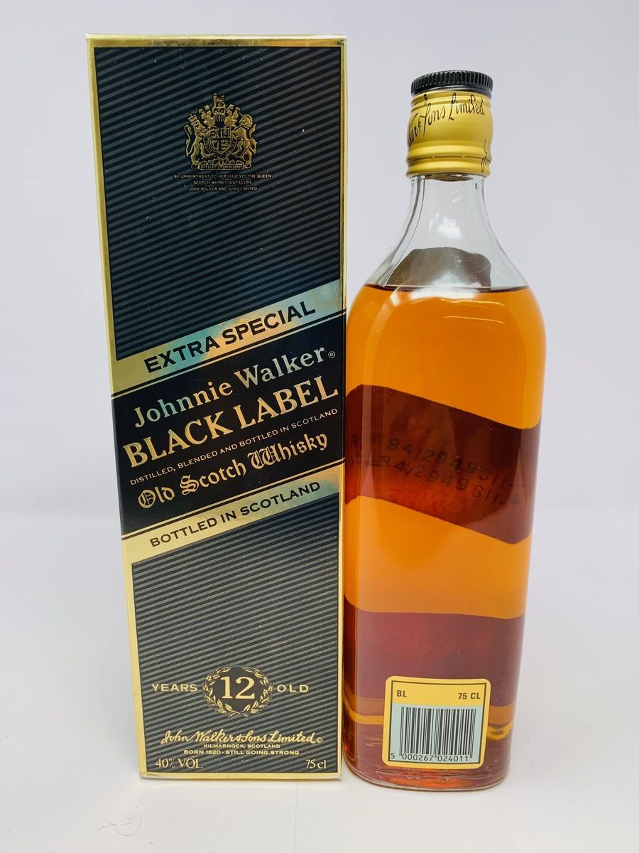 JOHNNIE WALKER 12 YEAR OLD BLACK LABEL 1980's