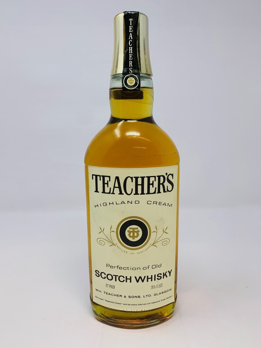 TEACHERS HIGHLAND CREAM SCOTCH WHISKY 1970'S