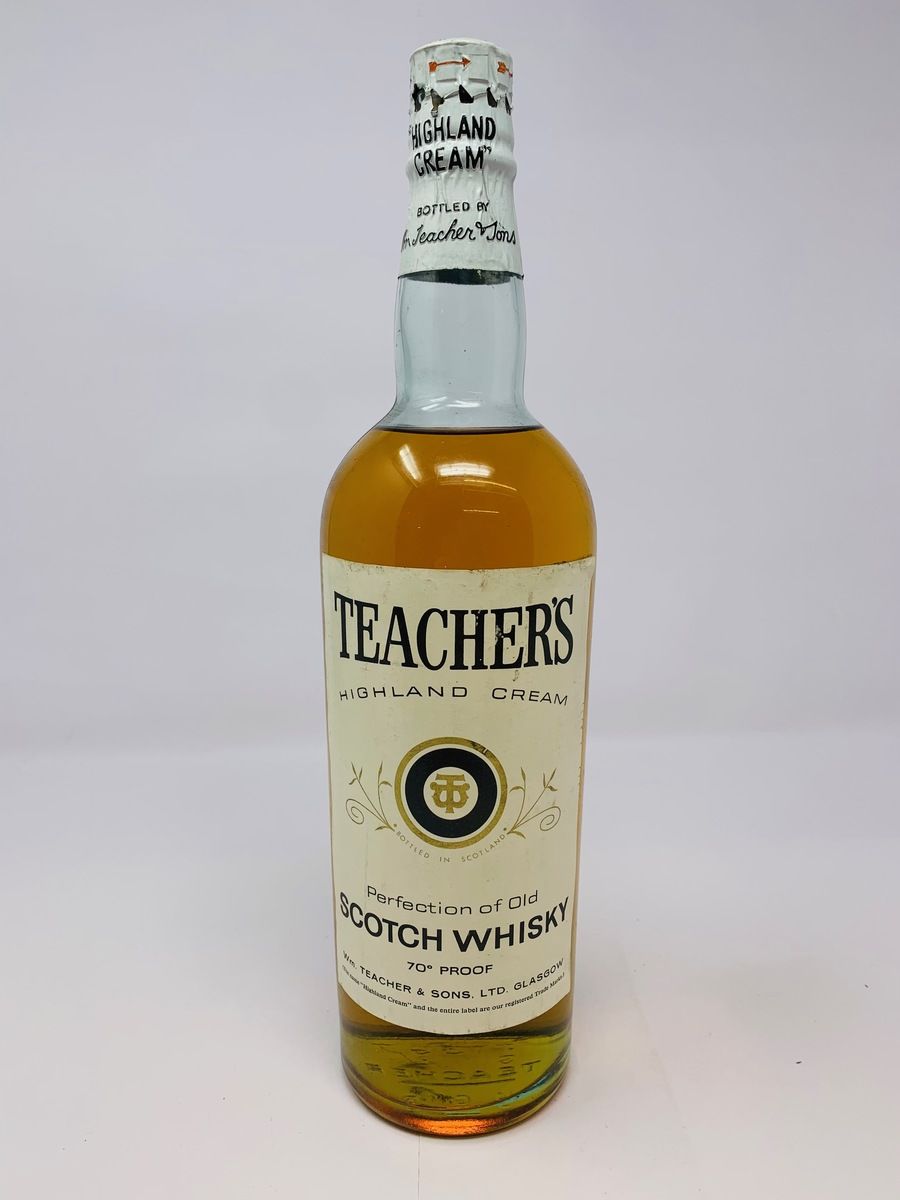 TEACHERS HIGHLAND CREAM SCOTCH WHISKY 1970'S