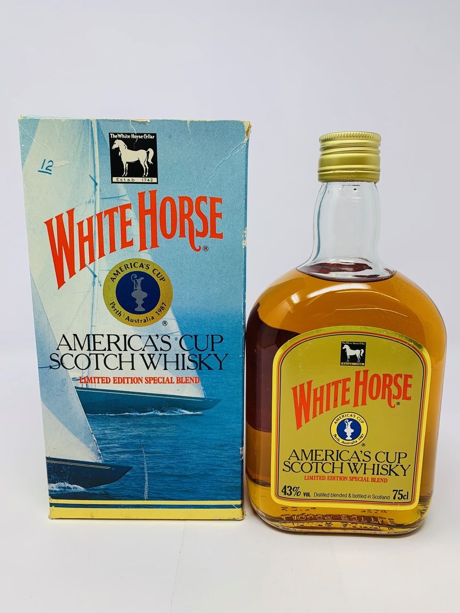WHITE HORSE - AMERICA'S CUP SCOTCH WHISKY 1980's