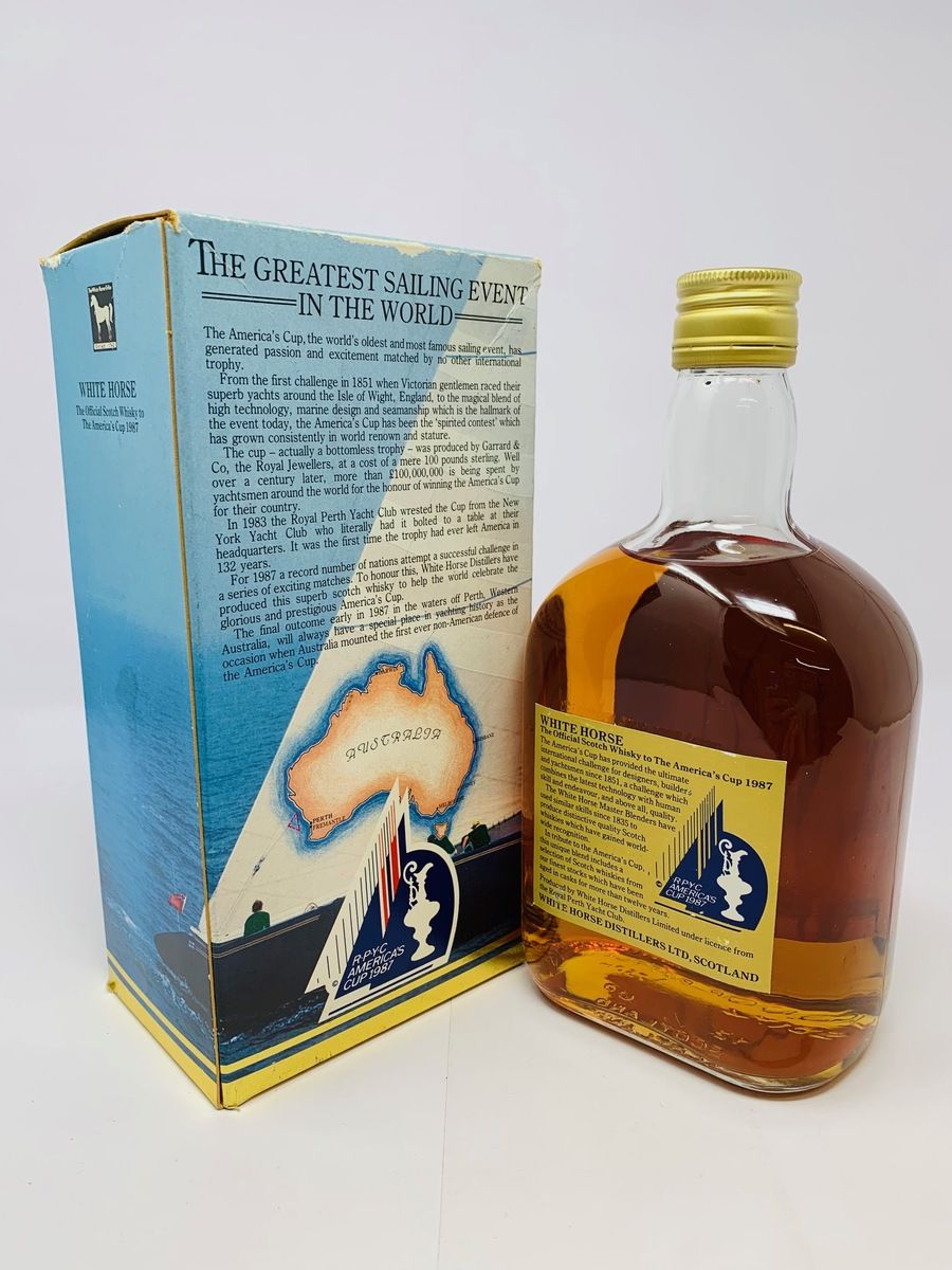 WHITE HORSE - AMERICA'S CUP SCOTCH WHISKY 1980's