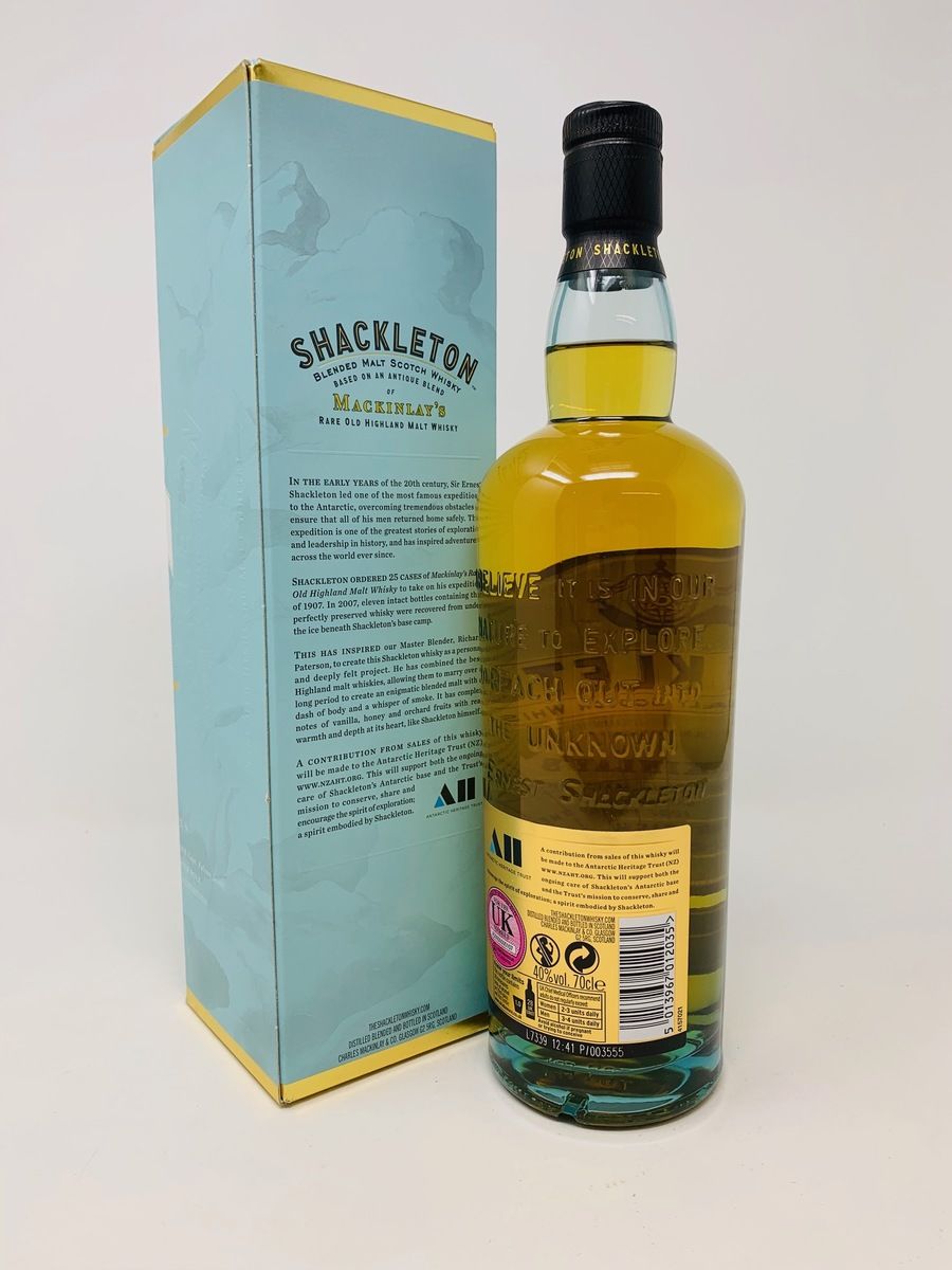 MACKINLAYS SHACKLETON BLENDED MALT SCOTCH WHISKY