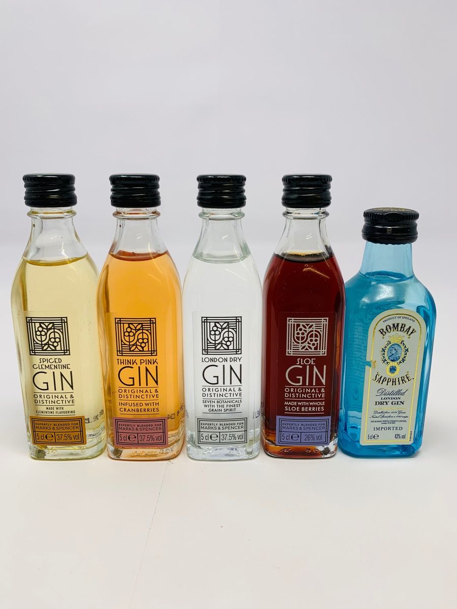 ASSORTED GIN MINIATURES
