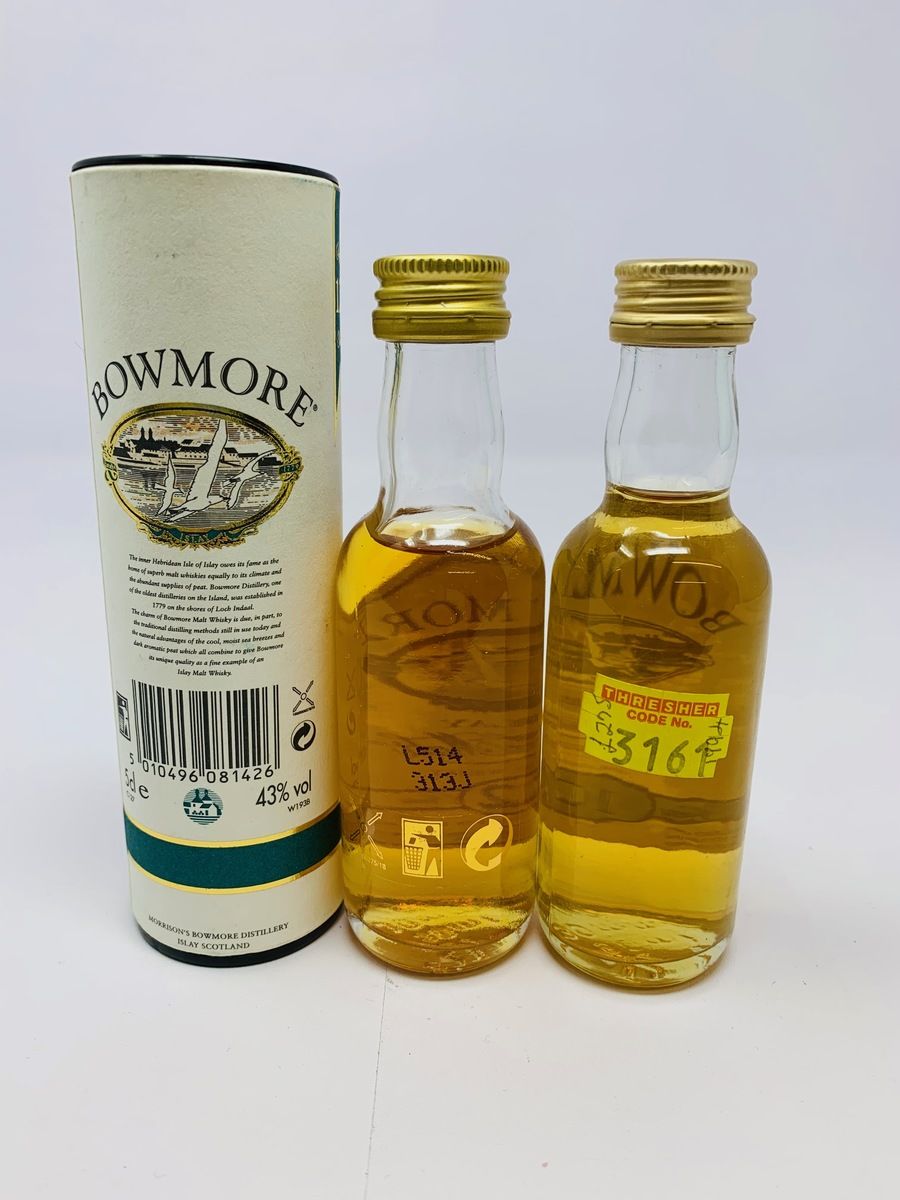BOWMORE 10 & 12 YEAR OLD MINIATURES
