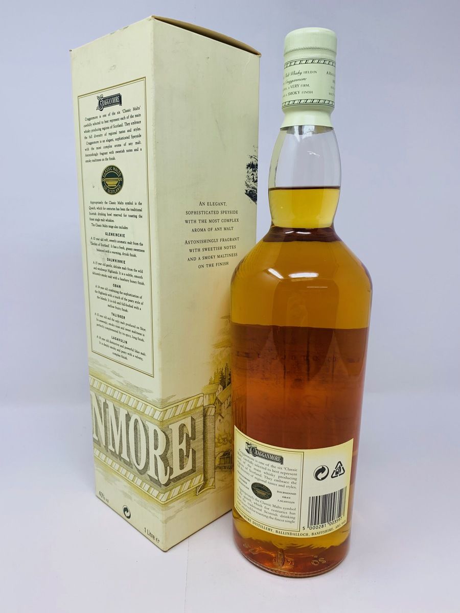 CRAGGANMORE 12 YEAR OLD 1 LITRE