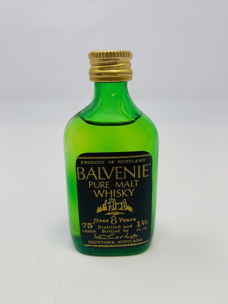 BALVENIE 1 2/3 FLOZS - 8 YEAR OLD PURE MALT MINIATURE 75 PROOF