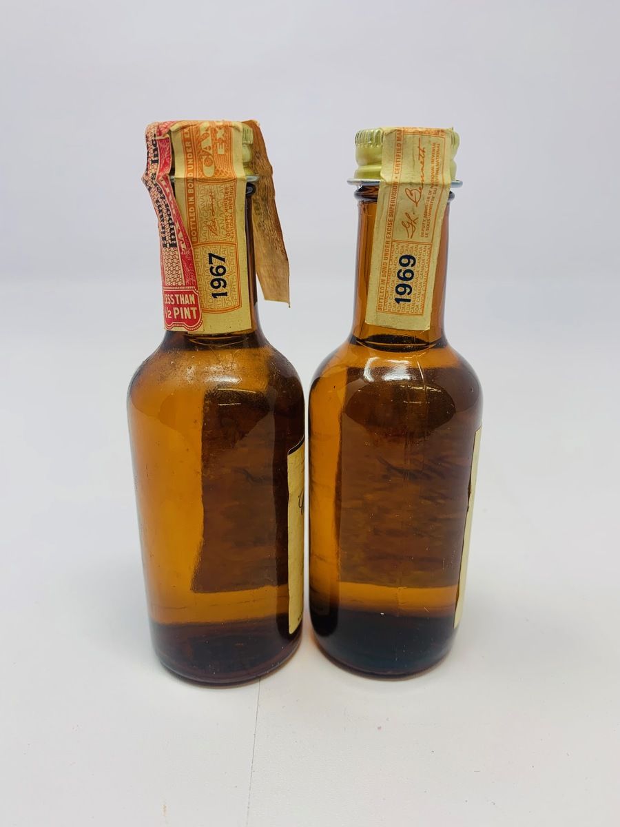 CANADIAN CLUB 1967 & 1969 MINIATURES
