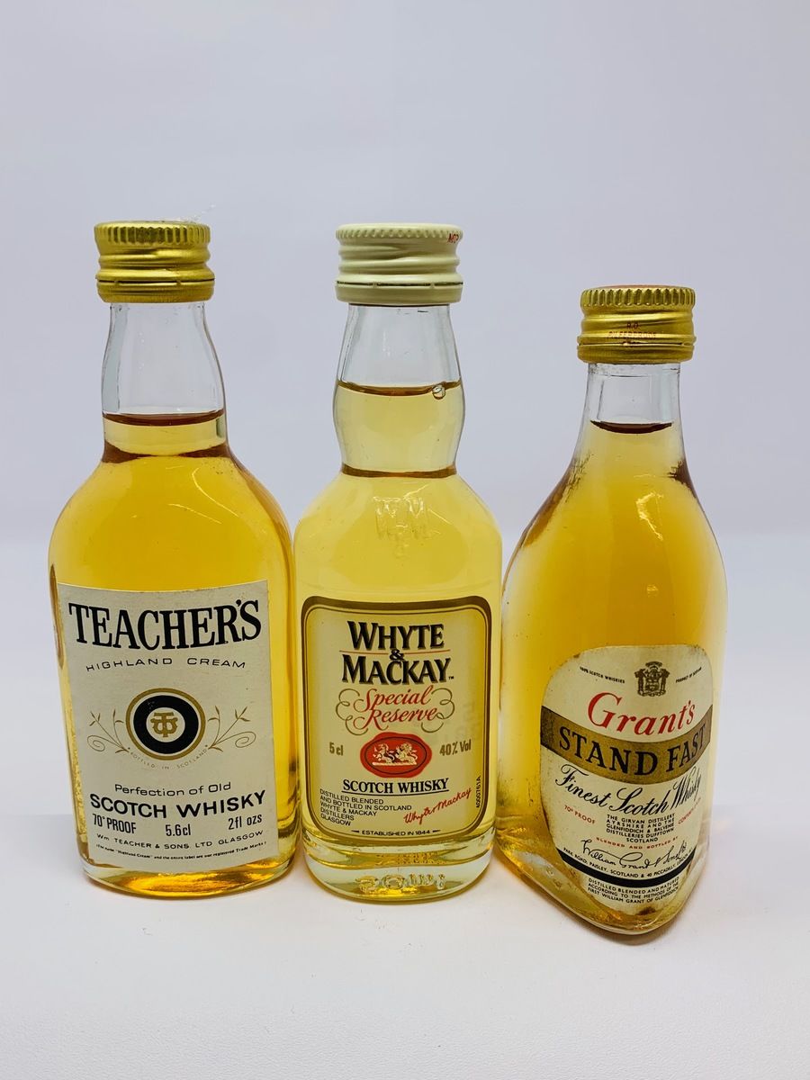 3 x WHISKY MINIATURES 