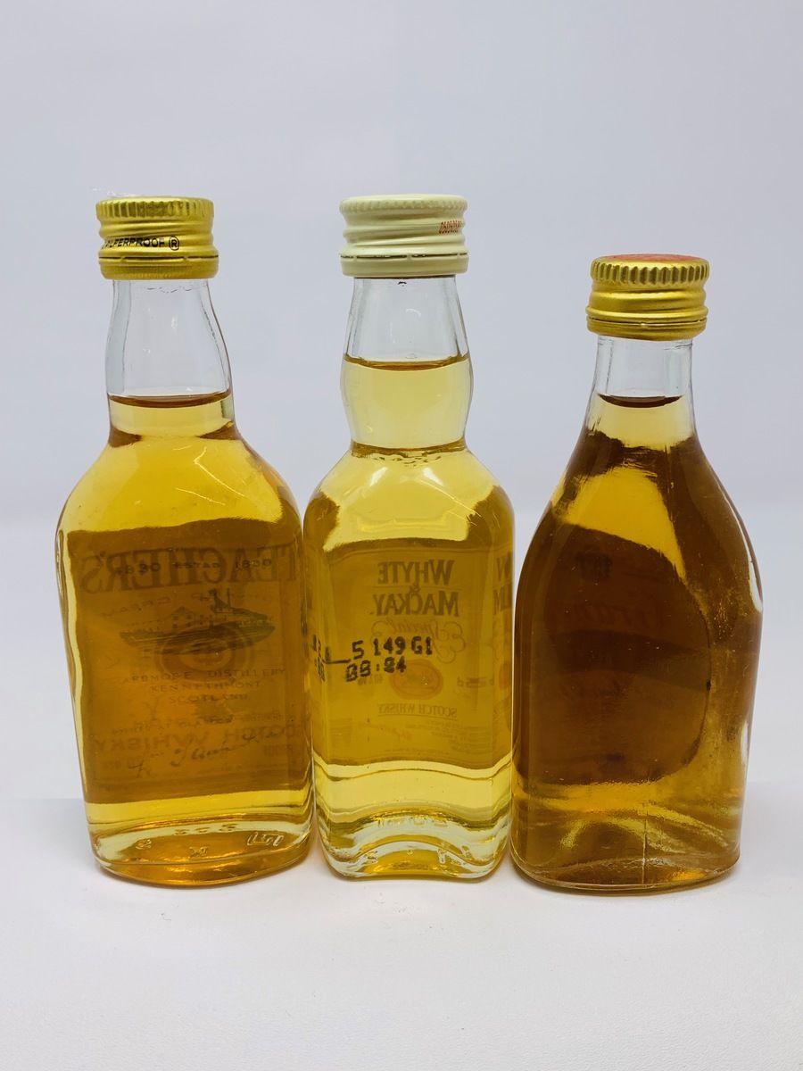 3 x WHISKY MINIATURES 