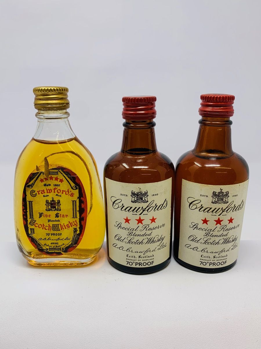 CRAWFORDS WHISKY MINIATURES 