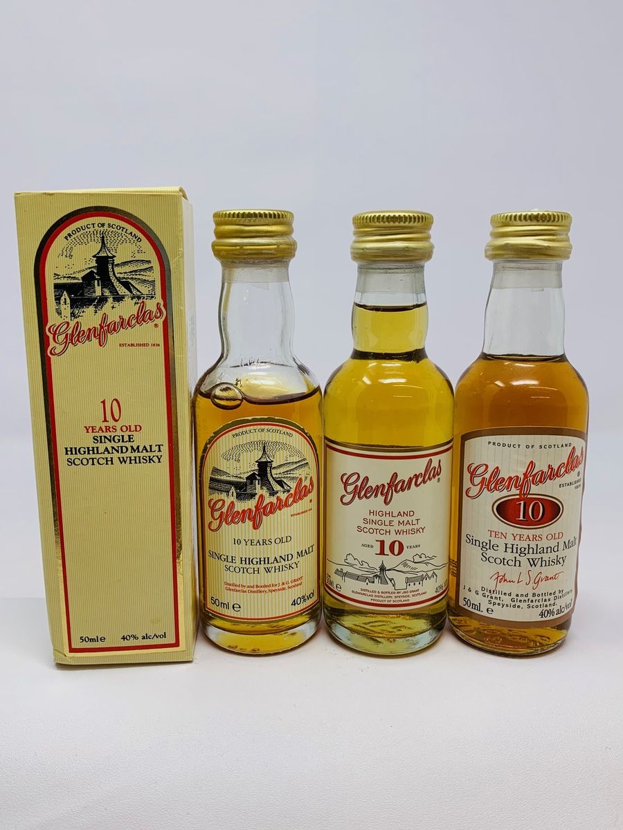 GLENFARCLAS 10 YEAR OLD WHISKY MINIATURES