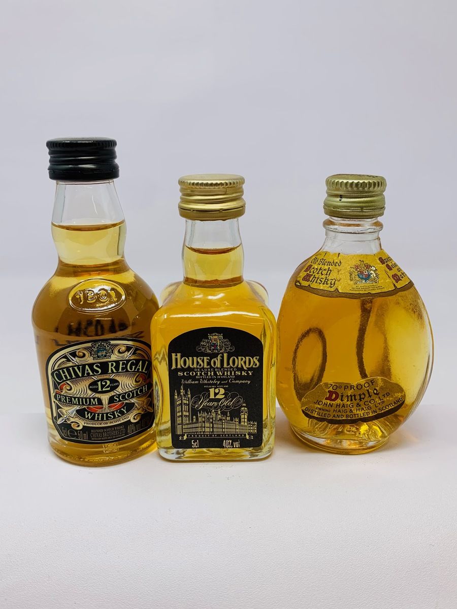 3 x WHISKY MINIATURES 