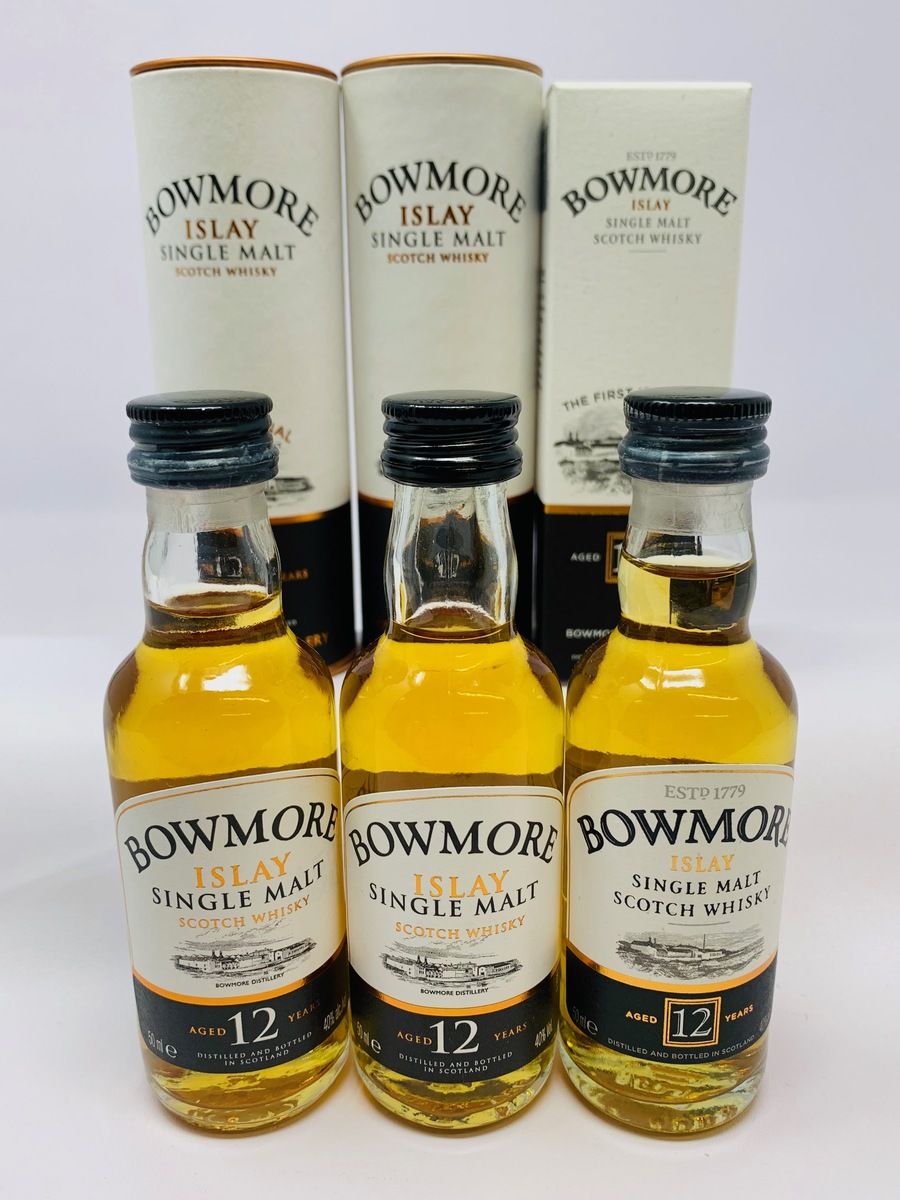 BOWMORE 12 YEAR OLD MINIATURES