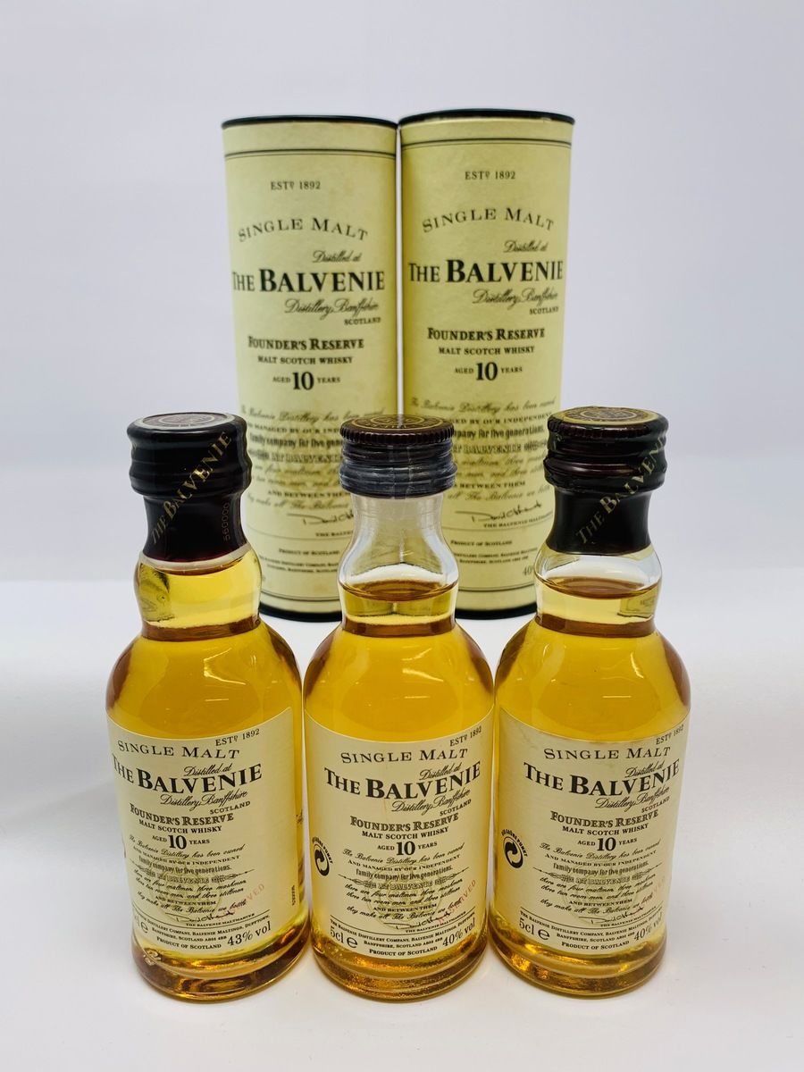 BALVENIE FOUNDERS RESERVE MINIATURES 