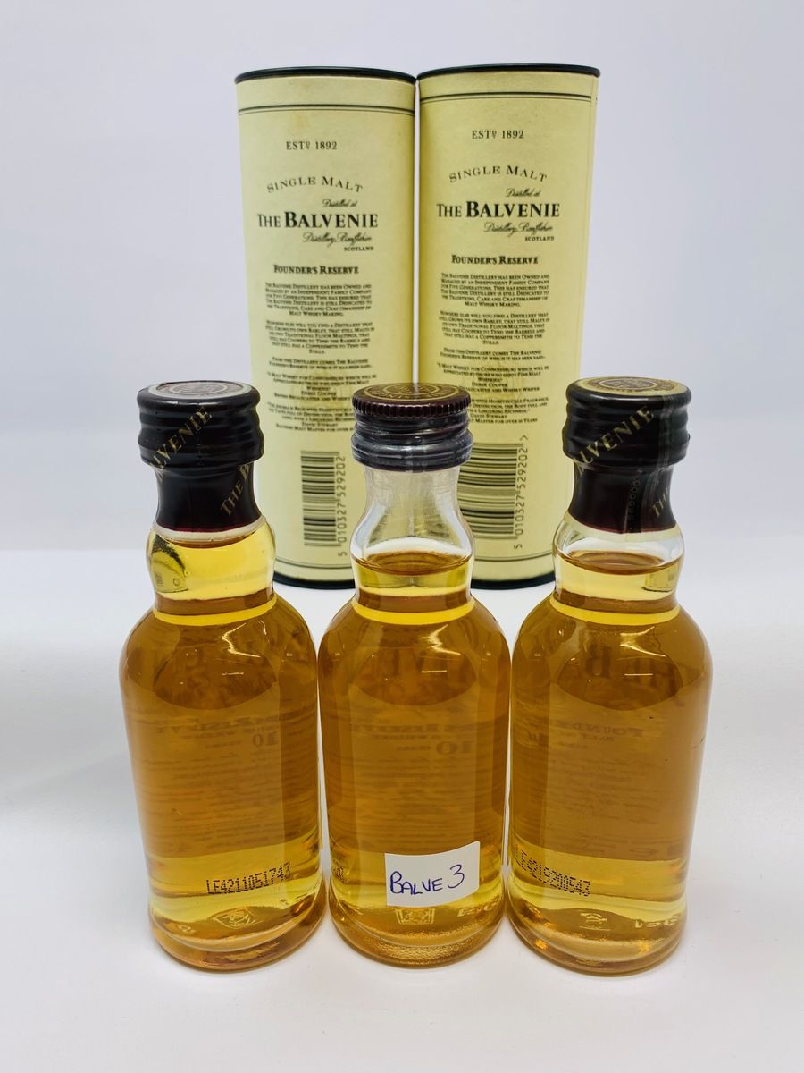 BALVENIE FOUNDERS RESERVE MINIATURES 