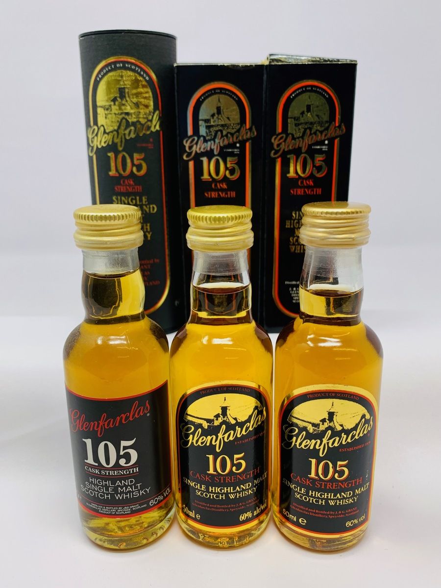 GLENFARCLAS 105 CASK STRENGTH MINIATURES 