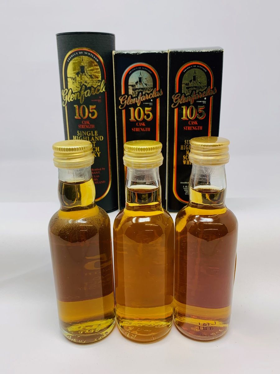 GLENFARCLAS 105 CASK STRENGTH MINIATURES 