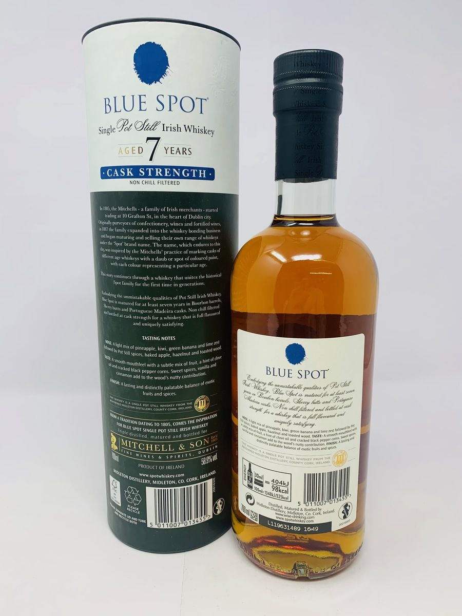 BLUE SPOT 7 YEAR OLD CASK STRENGTH