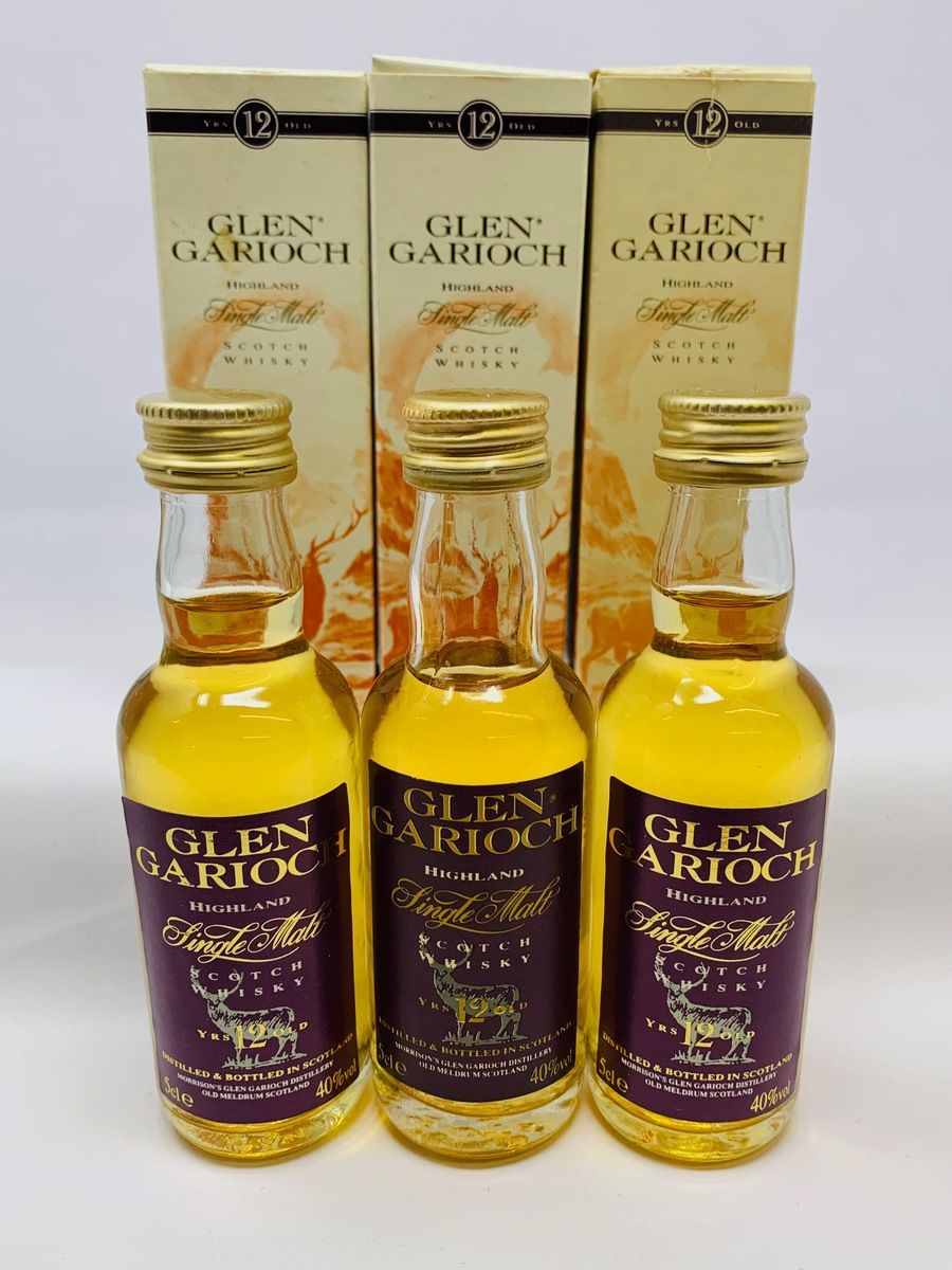 GLEN GARIOCH 12 YEAR OLD MINIATURES
