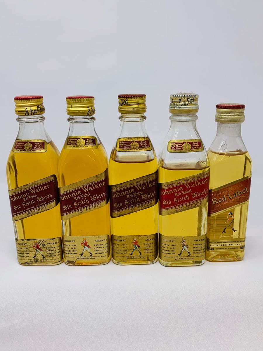 JOHNNIE WALKER RED LABEL MINIATURES