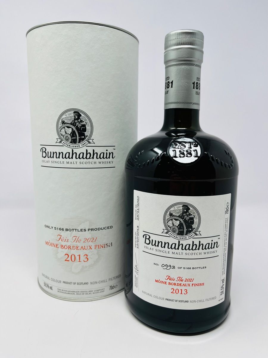 BUNNAHABHAIN FEIS ILE 2021 MOINE BORDEAUX FINISH 2013