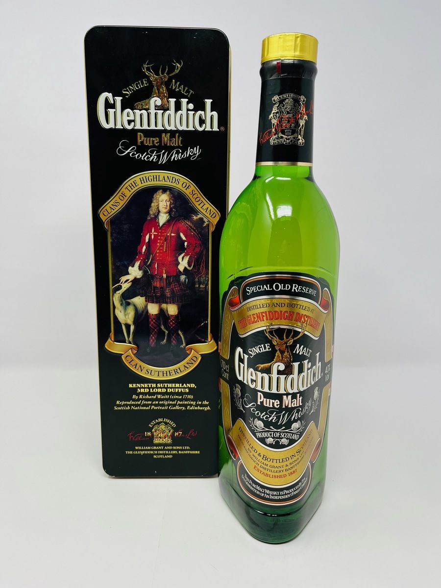 GLENFIDDICH PURE MALT - CLAN SUTHERLAND TIN