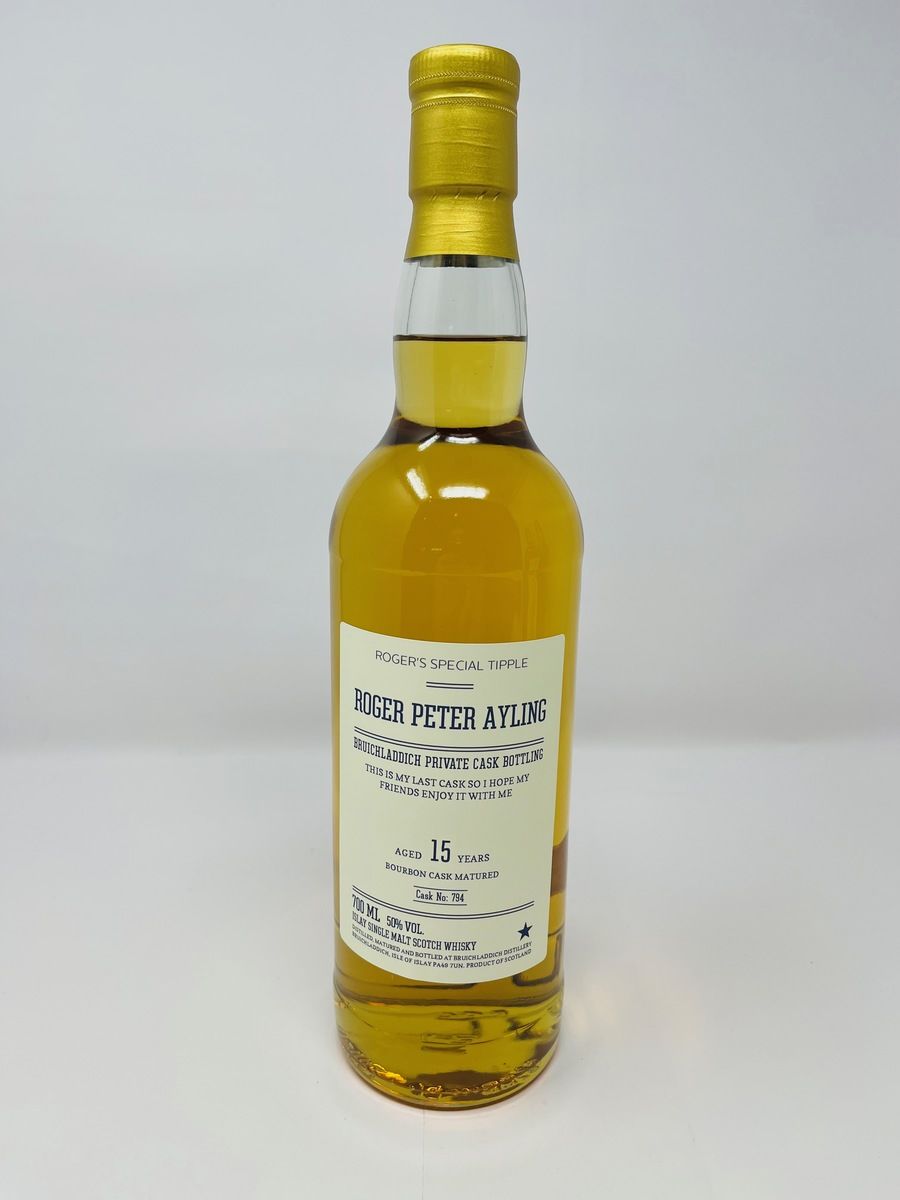 BRUICHLADDICH 15 YEAR OLD PRIVATE CASK