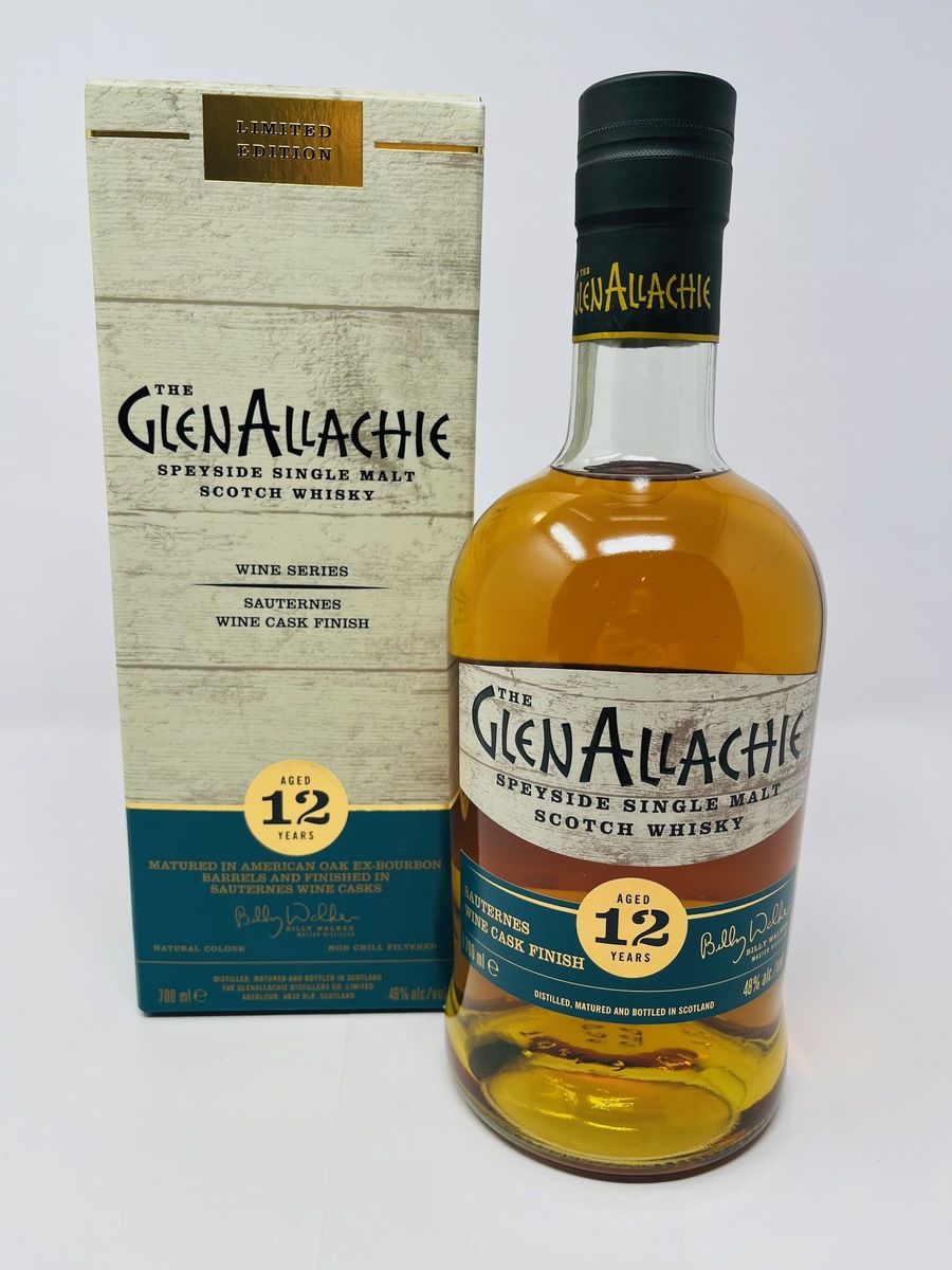GLENALLACHIE 12 YEAR OLD SAUTERNES WINE CASK FINISH