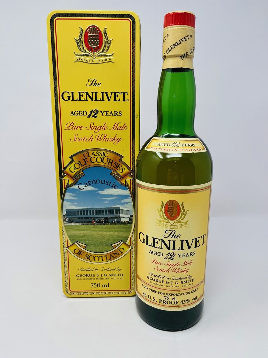 GLENLIVET 12 YEAR OLD - CLASSIC GOLF COURSES CARNOUSTIE 75CL