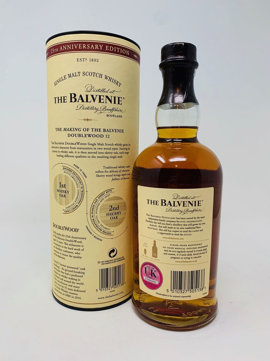 BALVENIE 12 YEAR OLD DOUBLEWOOD 25TH ANNIVERSARY EDITION