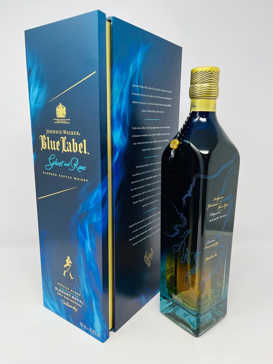 JOHNNIE WALKER GLENURY ROYAL GHOST AND RARE EDITION 