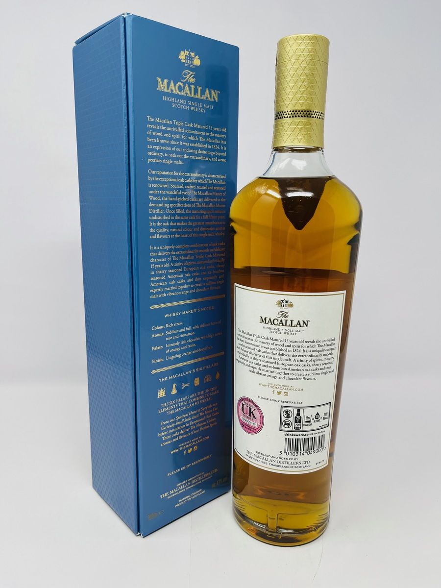 MACALLAN 15 YEAR OLD TRIPLE CASK 