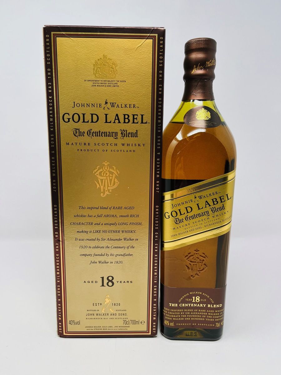 JOHNNIE WALKER GOLD LABEL CENTENARY BLEND 18 YEAR OLD