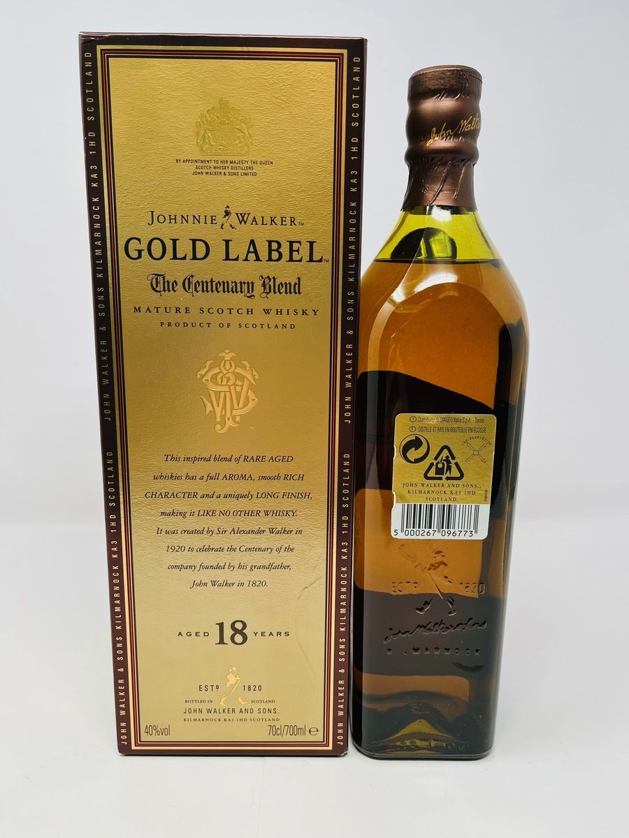 JOHNNIE WALKER GOLD LABEL CENTENARY BLEND 18 YEAR OLD