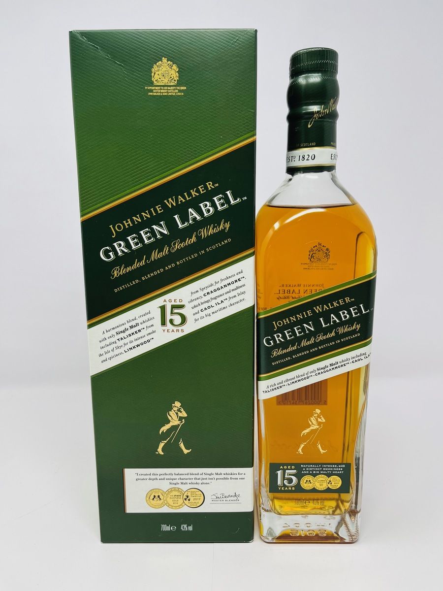 JOHNNIE WALKER 15 YEAR OLD GREEN LABEL